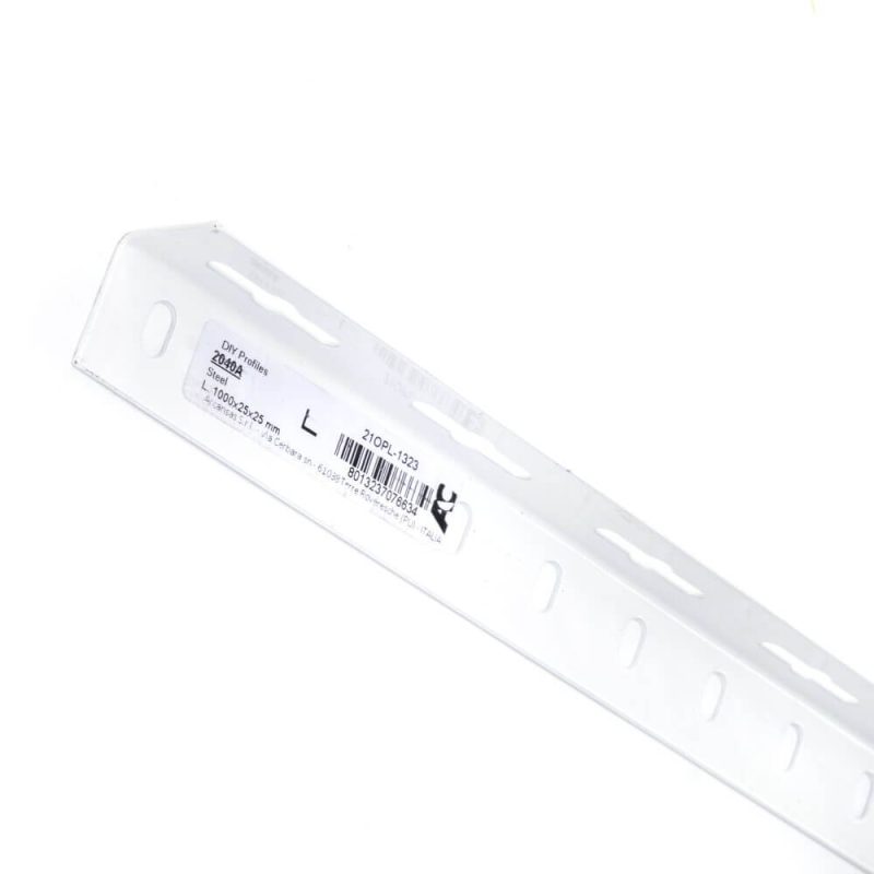 Profil Perfore Verni Blanc 1000X25X25 – Image 2