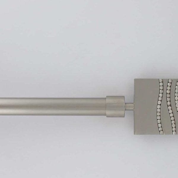 Kit Extensible Avec Embout Strass - Argent Mat