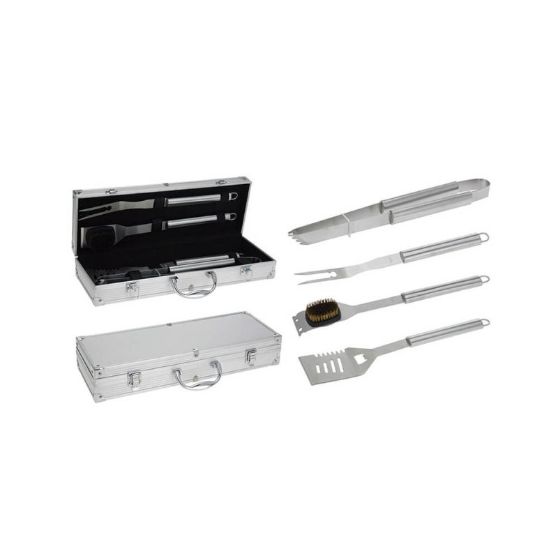 USTENSILES pour BARBECUE – 4 pieces  AMENAGEMENT PLEIN AIR  Mr Bricolage : Outillage, Jardinage, Animalerie, Electricité