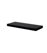 Etagère Murale Noir Brillant 90X23,5Cm