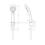 KIT DOUCHETTE + FLEXIBLE 3 FONCTIONS NEO EASY - DOUCHETTE - Mr Bricolage : Outillage, Jardinage, Animalerie, Electricité