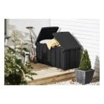 COFFRE RANGEMENT JARDIN 300L GRIS CHARBON - RANGEMENT DE JARDIN - Mr Bricolage : Outillage, Jardinage, Animalerie, Electricité
