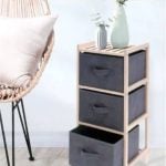 Étagère De Rangement Avec 3 Boites – Image 2
