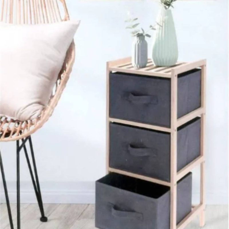 Étagère De Rangement Avec 3 Boites – Image 2