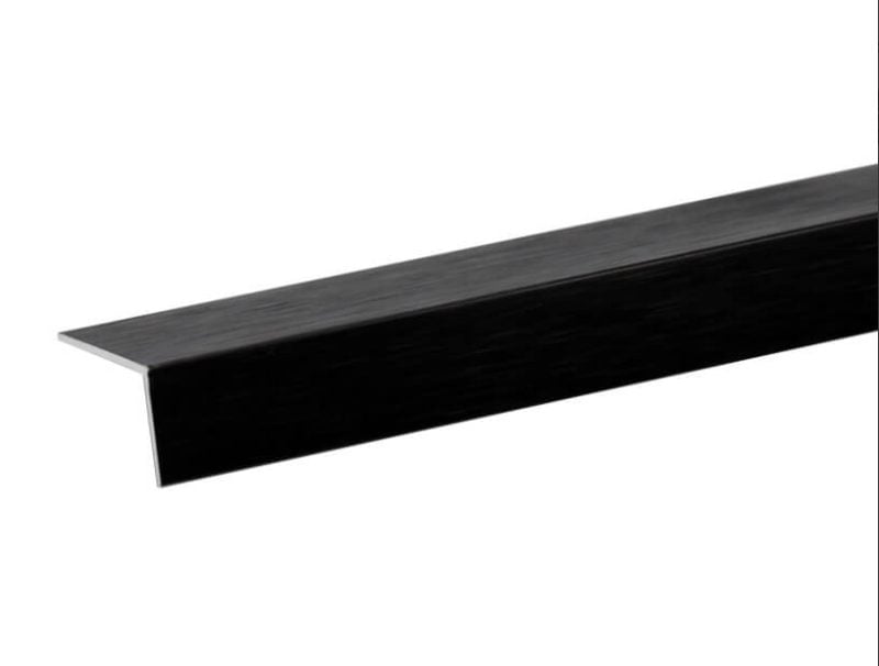 Corniere d'angle en aluminium noir brossé 2000mmx15x15 – Image 1