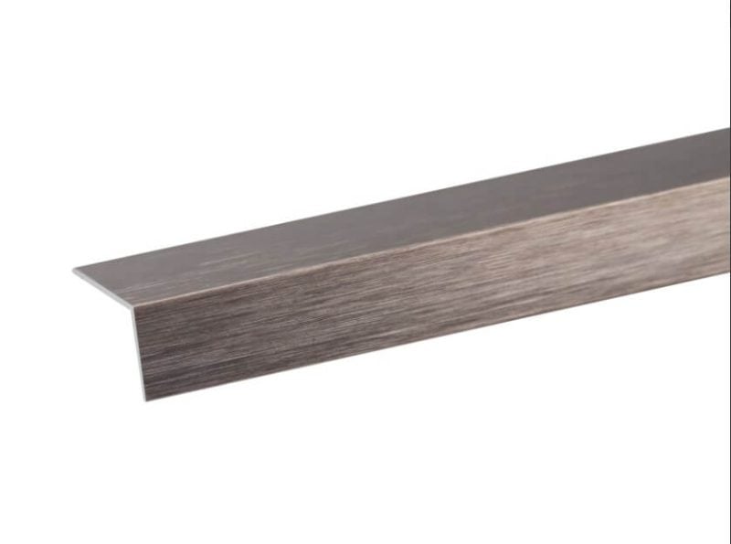 Corniere d'angle en aluminium titanium brossé 1000mmx25x25 – Image 1