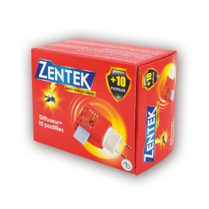 Diffuseur anti-moustique avec 10 pastilles de recharge zentek