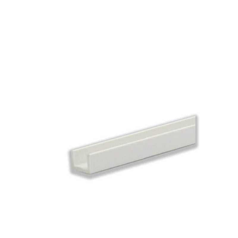 935582.jpg Profil En U Pvc Blanc Satine – Image 1