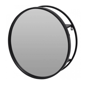 Miroir, Cadre Noir Metal, 50Cm