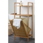 Étagère salle de bain avec panier à linge – Image 2