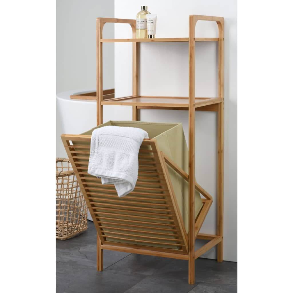 Étagère salle de bain avec panier à linge – Image 2