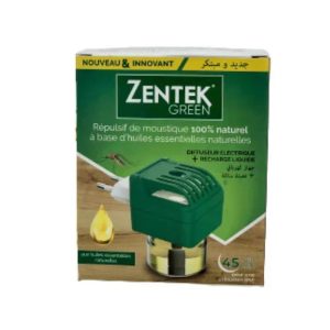 Zentek Green Diffuseur + Recharge Liquide 45 Nuits
