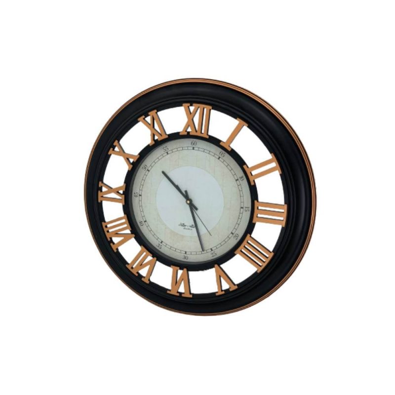 Horloge murale decorative noire – Image 1
