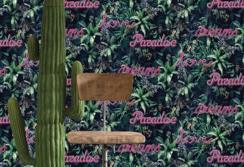 Papier Peint Paradise Neon Fushia – Image 1