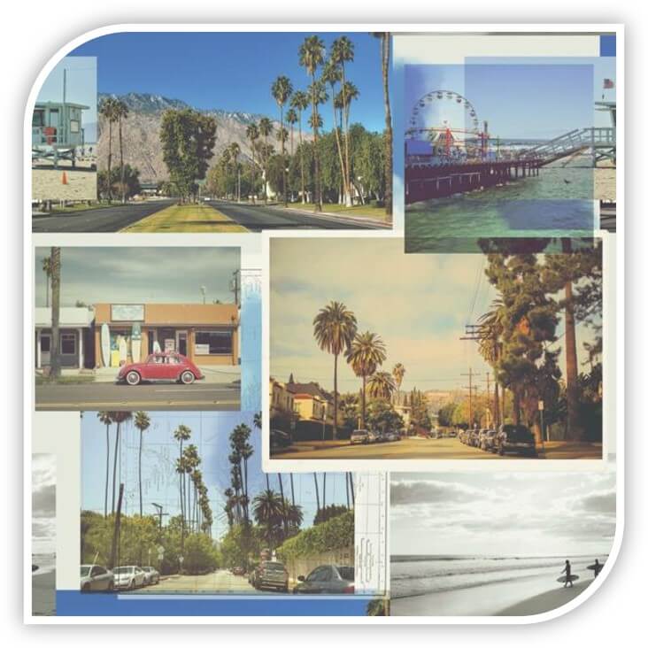 Papier Peint California Multicolor