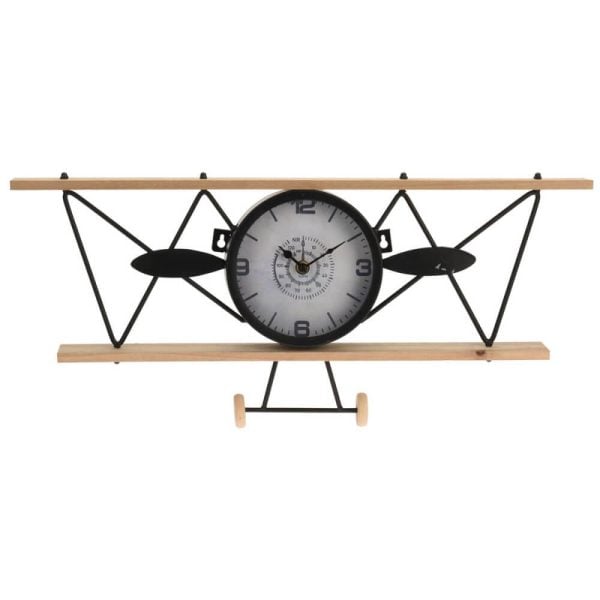 horloge murale avion