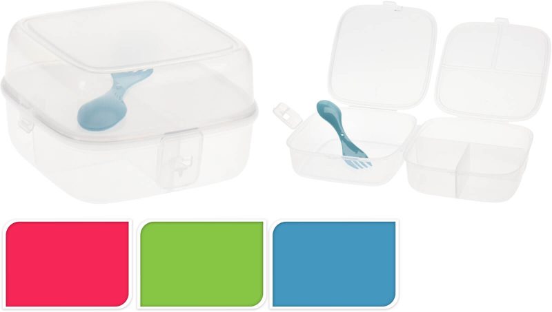 Boite à repas avec cuillère – Image 1