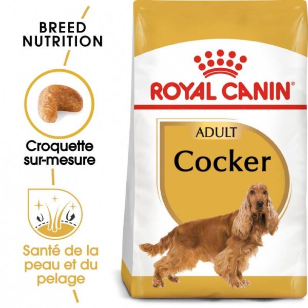 Croquette chien cocker adult 3kg
