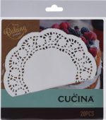 Bordure de gâteau en papier perforé 16,5cm 20 pieces