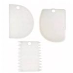 Grattoirs à pâte en plastique set de 3 pieces
