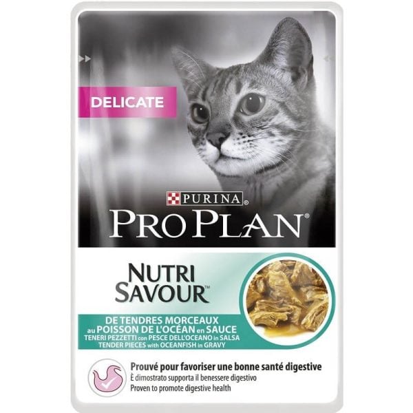 Pâté chat delicate nutrisavour poisson 85g