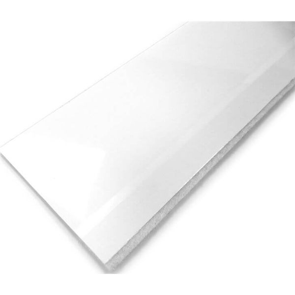 Bas de porte en feutre flexible blanc 1 M