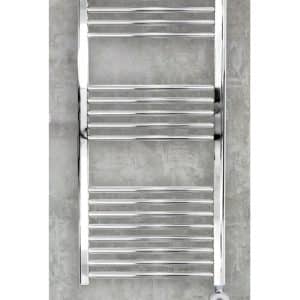 Sèche-serviettes électrique courbe chrome 300w