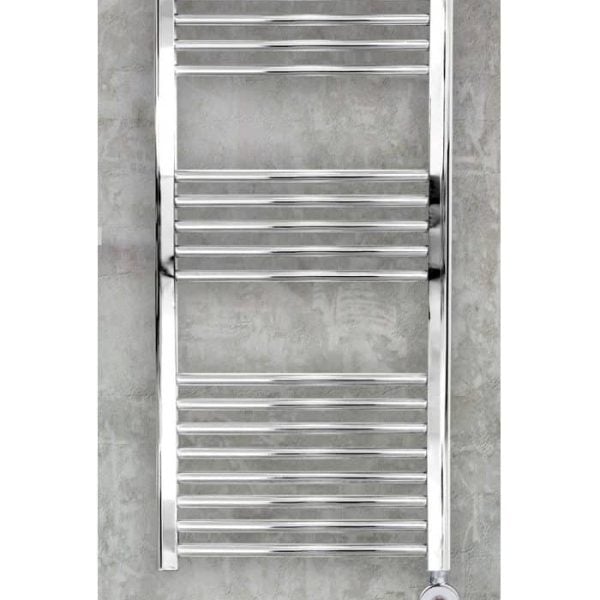 Sèche-serviettes électrique courbe chrome 300w
