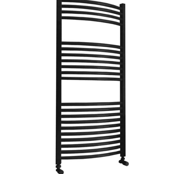 Sèche-Serviettes Électrique Courbe 500 W Noir