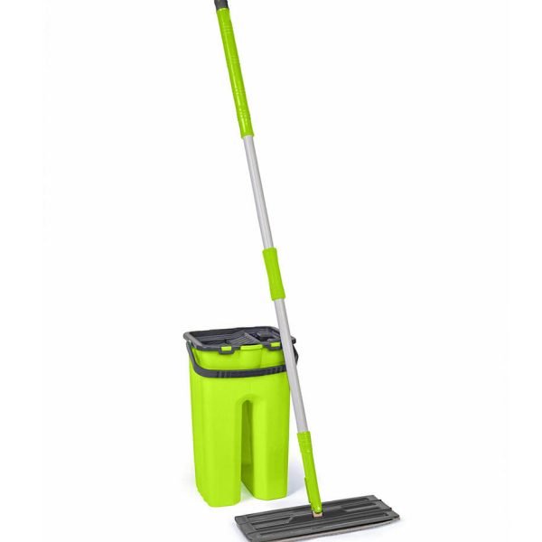 Balai Plat Avec Seau À Essorage Automatique 8L Rapido