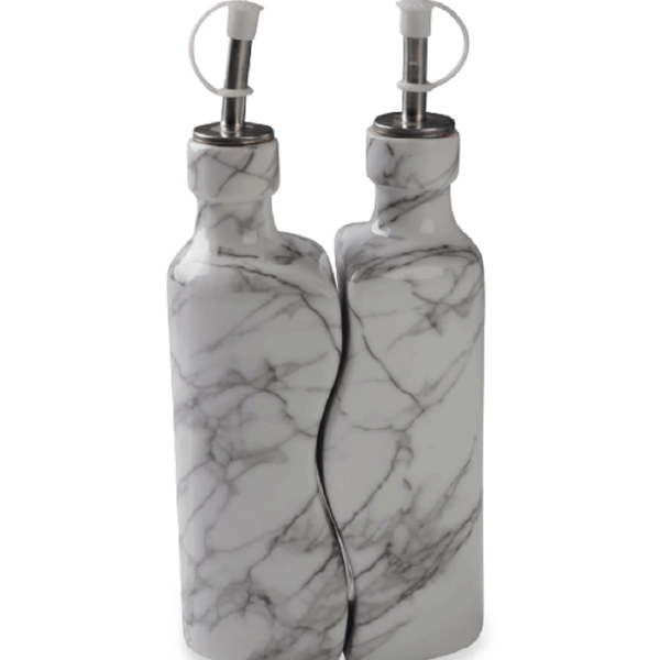 Huilier en porcelaine effet marbre