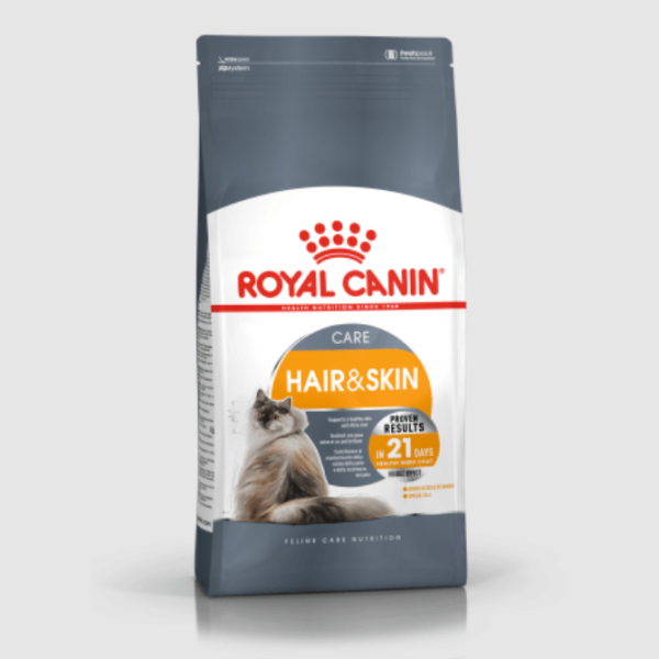 Croquettes hair & skin pour chats adultes 400g – royal canin