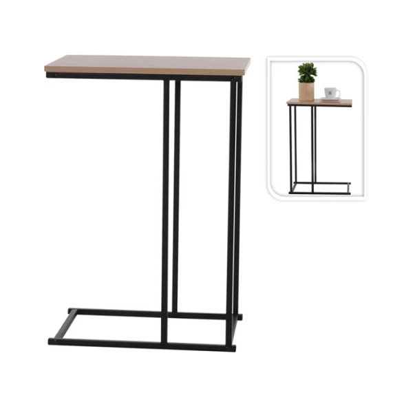 Table D’Appoint En Métal Avec Plateau En Mdf