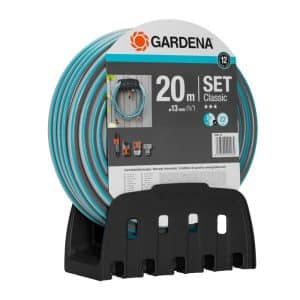 Porte Tuyau Mural Avec Tuyau Classic 20 M - Gardena