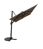 Parasol Déporté Roma 2X3 M Taupe En Aluminium Marron – Image 2