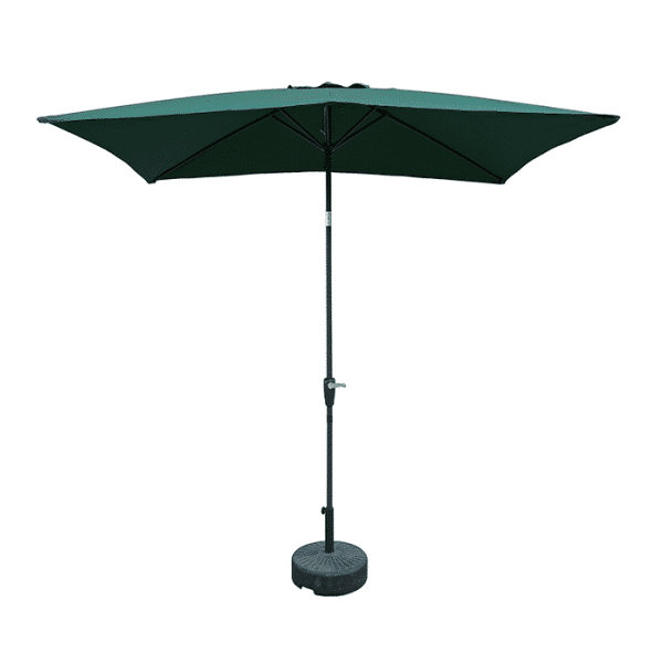 Parasol de jardin 3x2m struct gris fonce toile bordeaux
