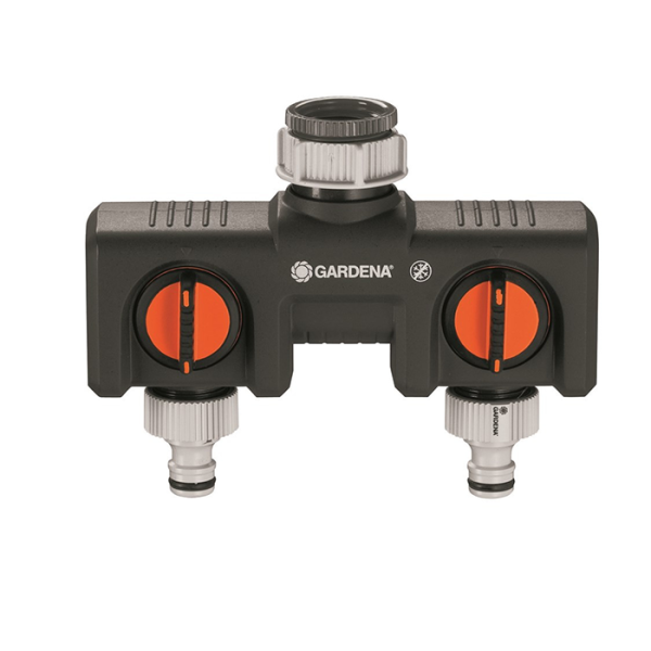 Sélecteur 2 Circuits Gardena Robinet 26,5 Mm/21 Mm