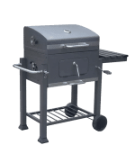 Barbecue au charbon de bois avec grille en fonte – Image 2