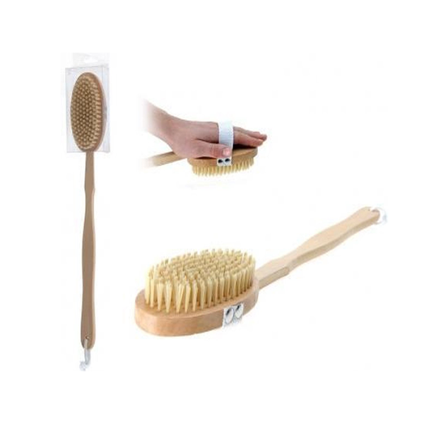 BROSSE DE BAIN 39CM EN BOIS