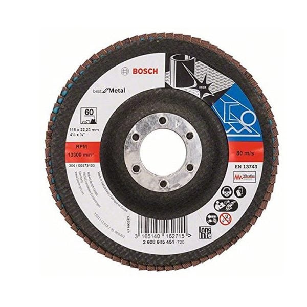 Plateau a lamelle 115mm g60 inox BOSCH acc