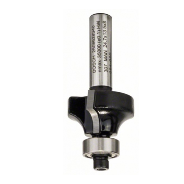 Fraise arrondir 8mm r1 6mm l13.2mm g53mm BOSCH acc