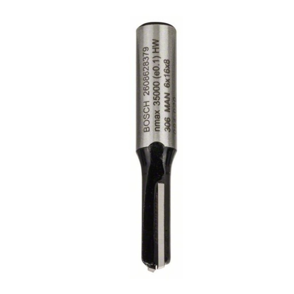 Fraise droit rainur 8mm 6mm l16mm g48mm BOSCH acc