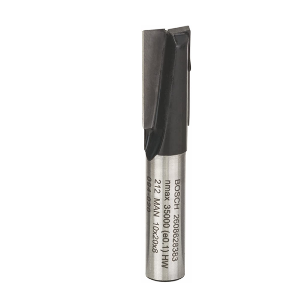 Fraise droit rainur 8mm 10mm l20mm g51mm BOSCH acc