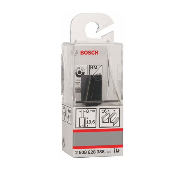 Fraise droit rainur 8mm 16mm l20mm g51mm BOSCH acc