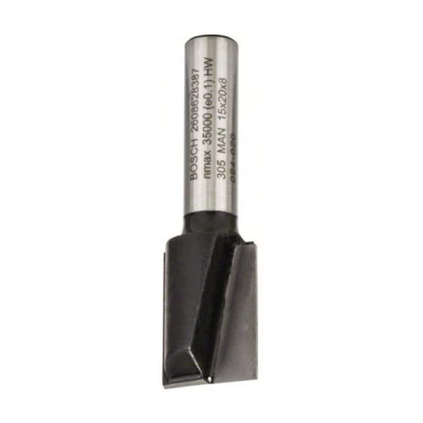 Fraise droit rainur 8mm 15mm l20mm g51mm BOSCH acc