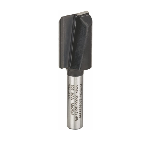 Fraise droit rainur 8mm 18mm l25mm g56mm BOSCH acc
