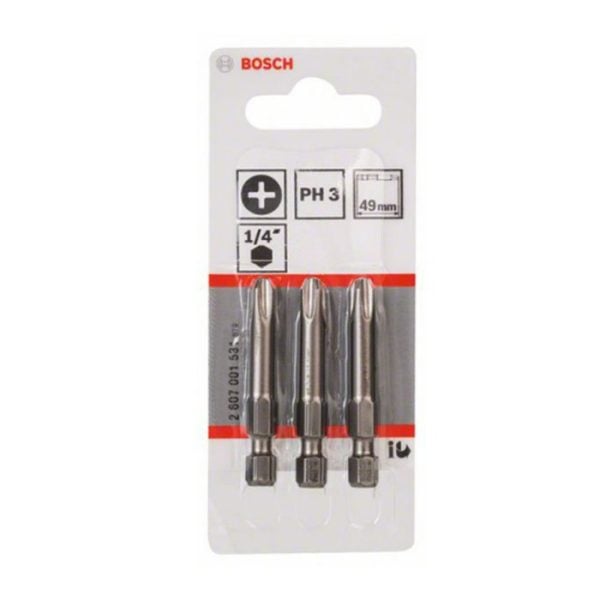 Jeu 3 embouts ph3-49 extra dur BOSCH acc
