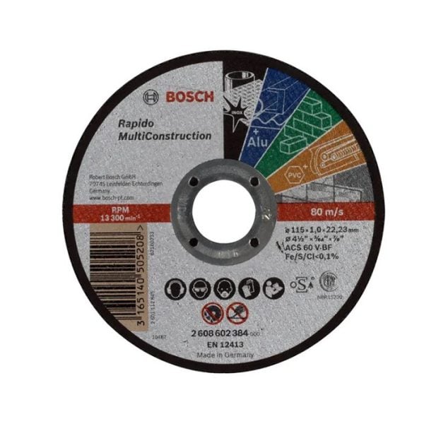 Disque a tronconner mult 115x22.23x 1mm BOSCH acc