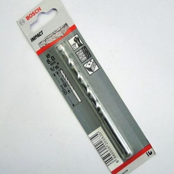 Foret a materiaux cyl 1 - 8x80x120mm BOSCH acc