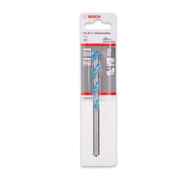 Foret multicontruction cyl-9 8x80x100mm BOSCH acc